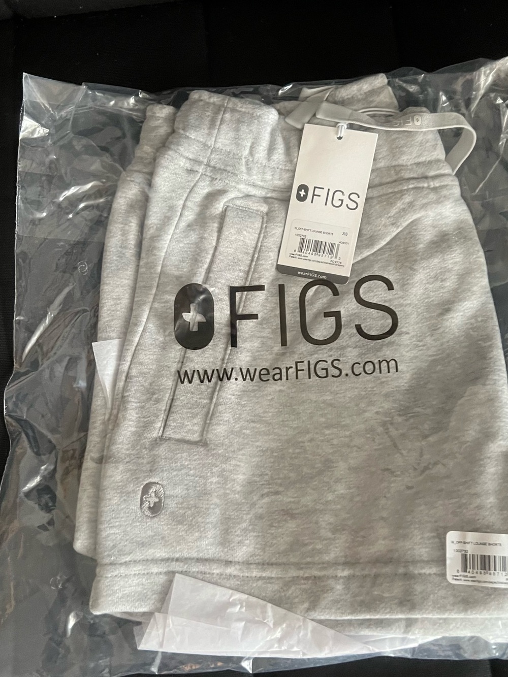 FIGS heathered Gray Evelyn Sweatshorts